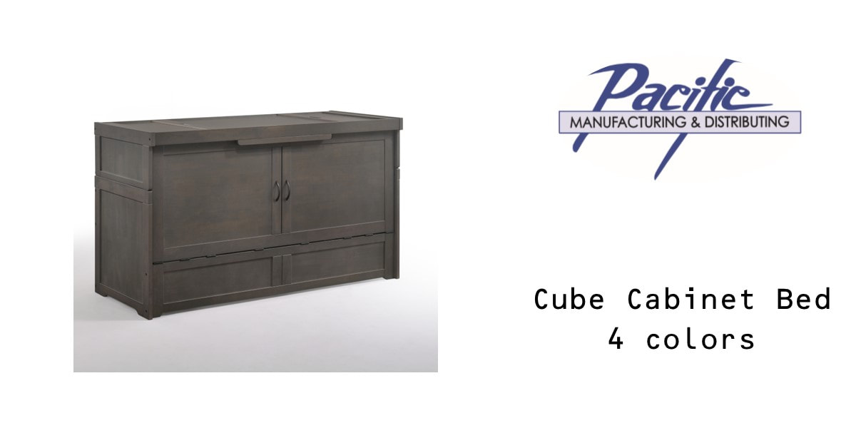 Cube Chest Bed Pacific Manufacturing, Cube Queen Murphy Cabinet Bed