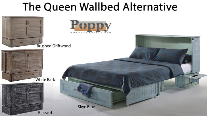 Poppy Murphy Cabinet Bed Pacific, How Much Is A Murphy Cabinet Bed